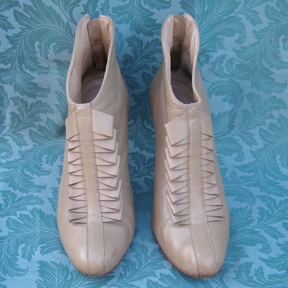 Pour la Victoire size 8.5 tan leather booties - Picture 2 of 8